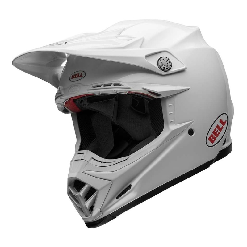 Casque cross Bell Moto-9S Flex blanc brillant- S