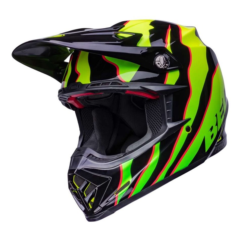 Casque cross Bell Moto-9S Flex Claw noir/vert- S