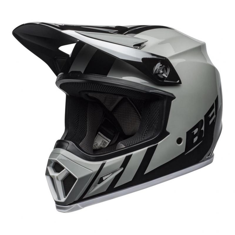 Casque cross Bell MX-9 Mips Dash gris/noir/blanc- 2XL