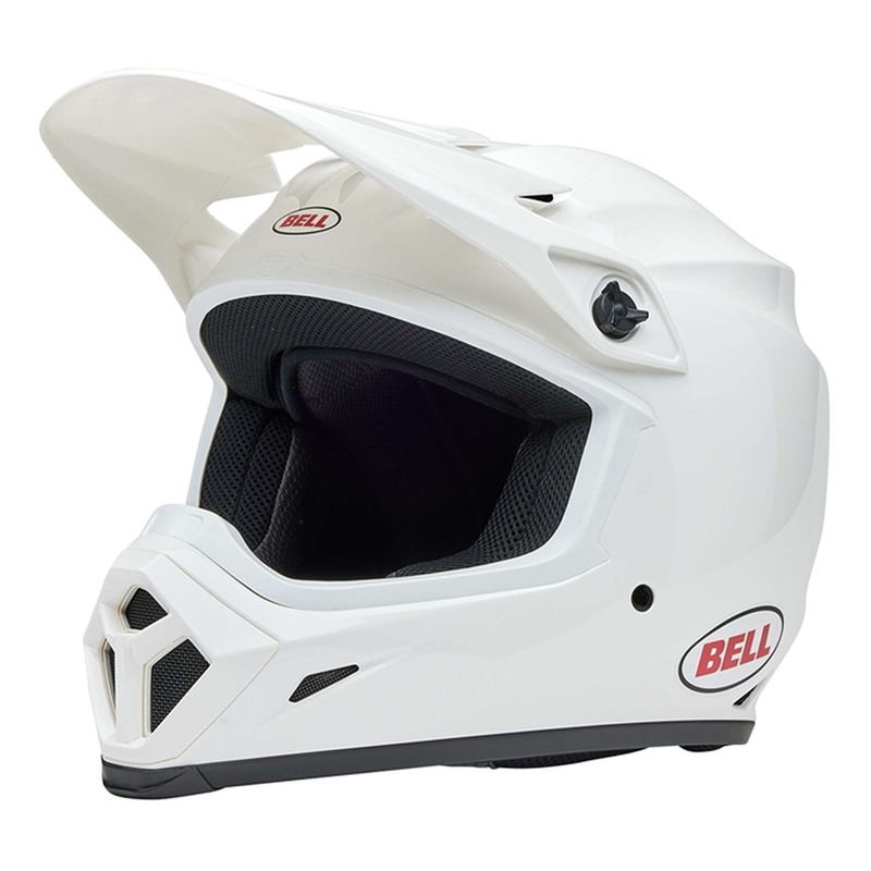 Casque cross Bell MX-9 Mips gloss solid white