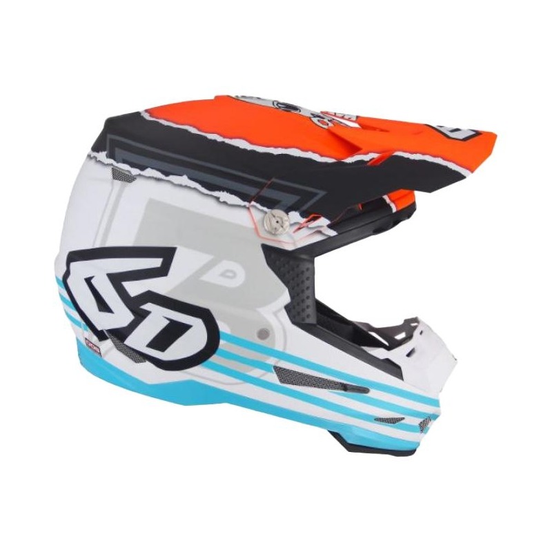 Casque cross enfant 6D ATR-2 Y Danger Boy orange/bleu- Y-L