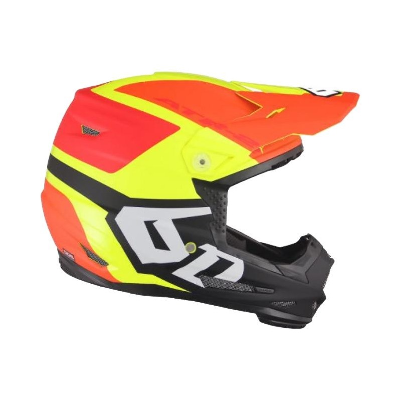 Casque cross enfant 6D ATR-2 Y Helo LE jaune/orange/rouge- Y-M