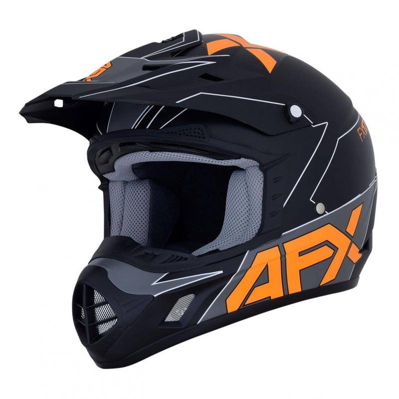 Casque cross enfant AFX FX-17YE noir/orange gris- YS