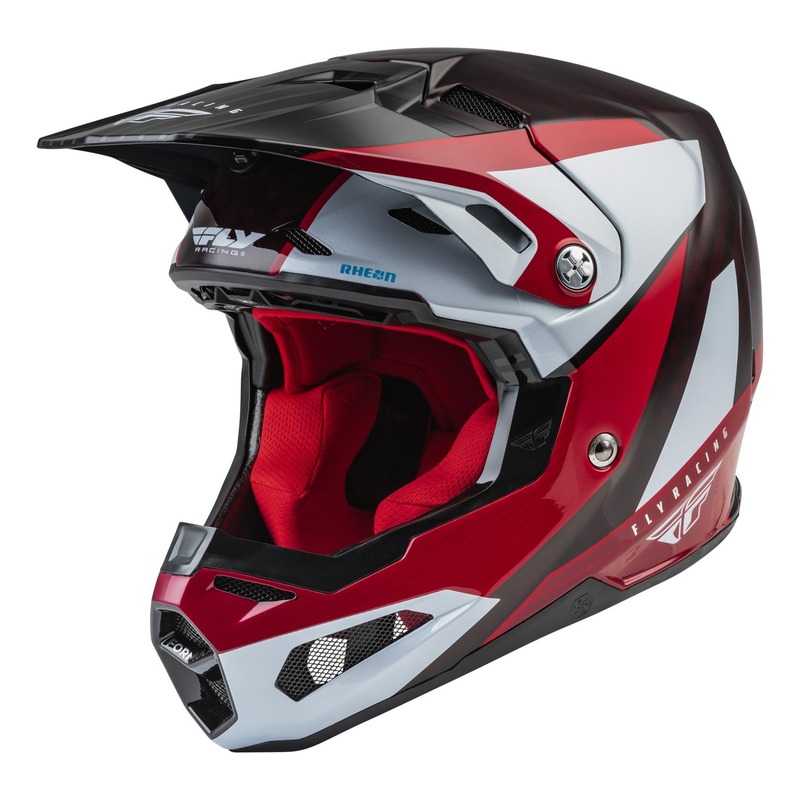 Casque cross enfant Fly Racing Formula Carbon Prime rouge/blanc/rouge
