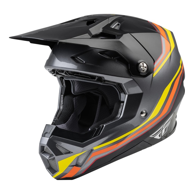 Casque cross enfant Fly Racing Formula CP S.E. Speeder noir/jaune/roug