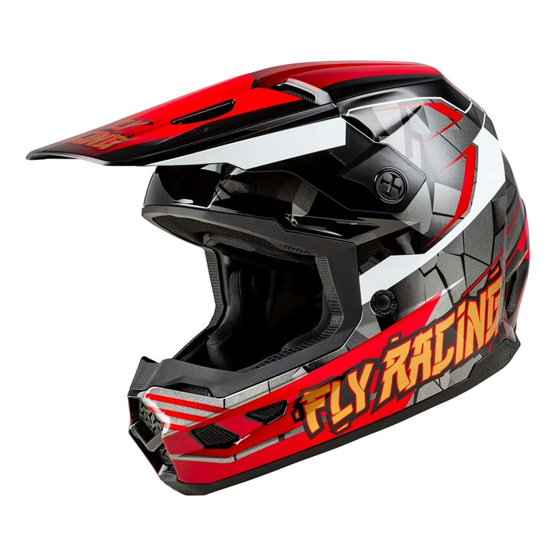 Casque cross enfant Fly Racing Kinetic Scorched rouge/noir/blanc-
