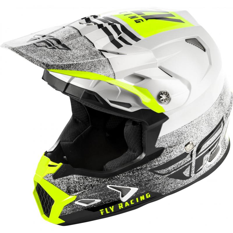 Casque cross enfant Fly Racing Toxin Mips Embargo blanc/noir- YS