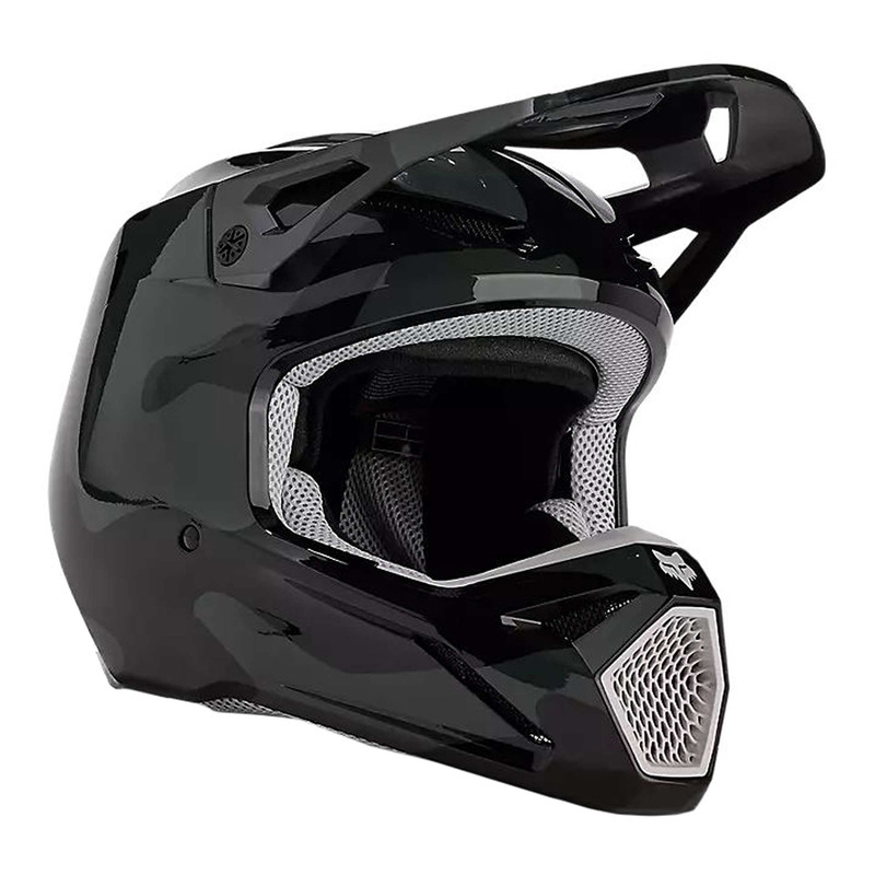 Casque cross enfant Fox Racing Youth V1 BNKR black camo -