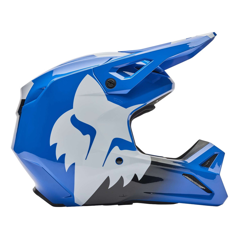 Casque cross enfant Fox Racing Youth V1 Shield blue-