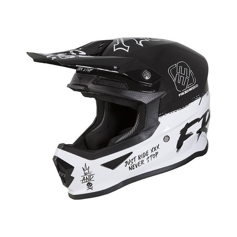 Casque cross enfant Freegun Speed brillant noir- S