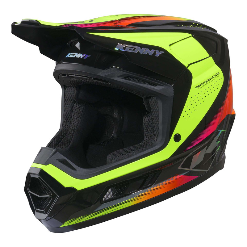 Casque cross enfant Kenny Performance Graphic Racing neon yellow