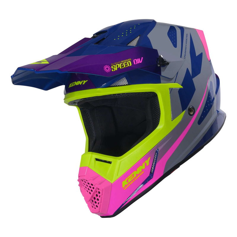 Casque cross enfant Kenny Track Graphic Speed purple pink
