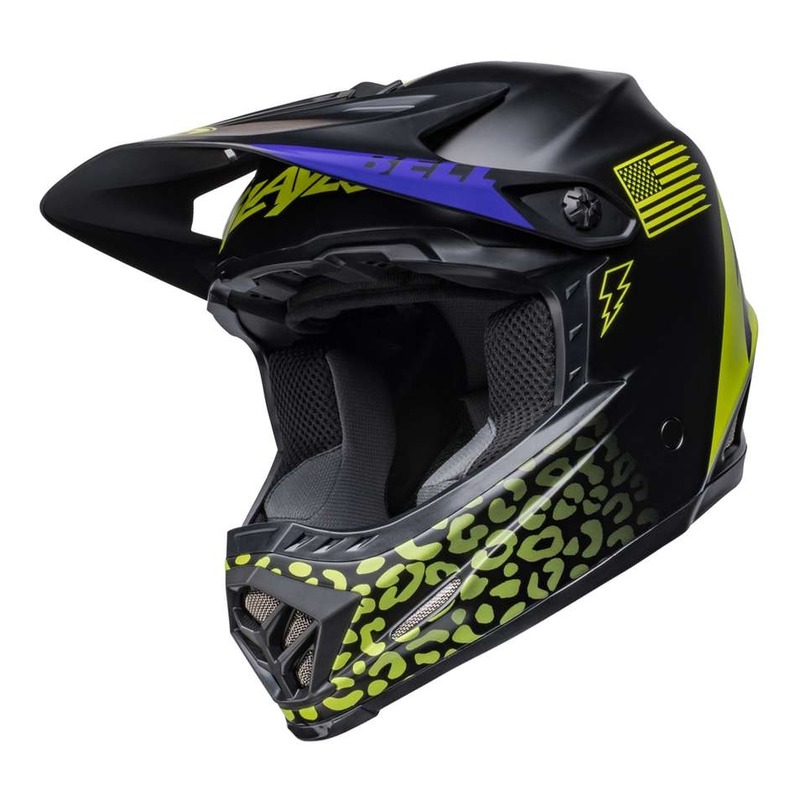 Casque cross enfant Moto-9 Mips Slayco noir/jaune fluo mat- S/M