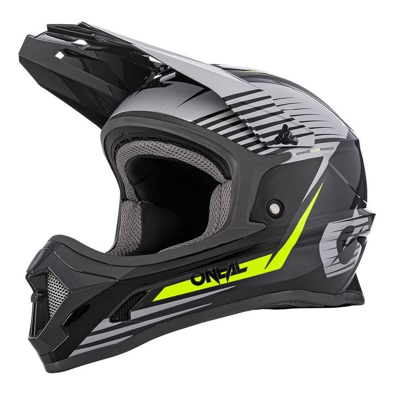 Casque cross enfant O’Neal 1SRS Stream gris/jaune fluo- S