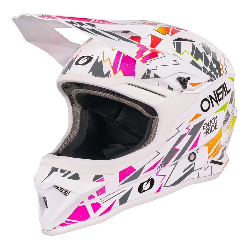 Casque cross enfant O’Neal 1SRS Youth Stixx V27 white/multi