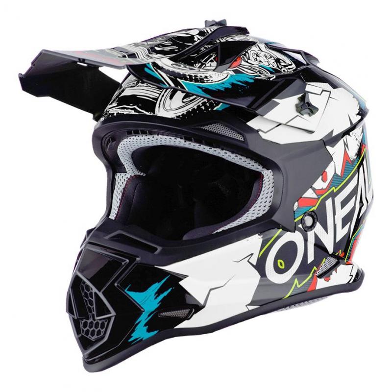 Oneal 3 Series Enfants Mx Casque Afterburner T M Noir Motocross Enduro Moto 