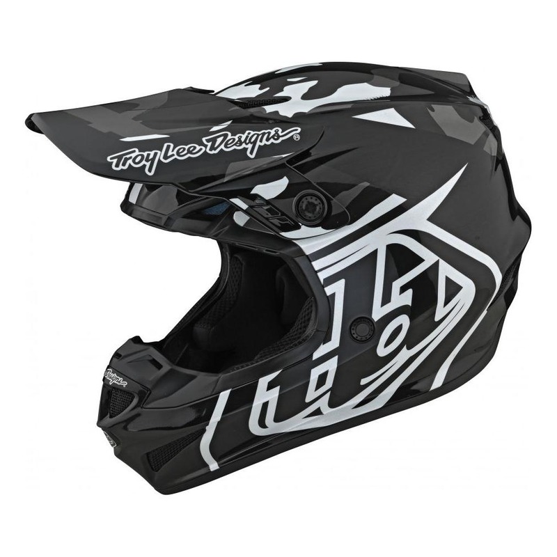 Casque cross enfant Troy lee Designs GP Polyacrylite Overload camo noi
