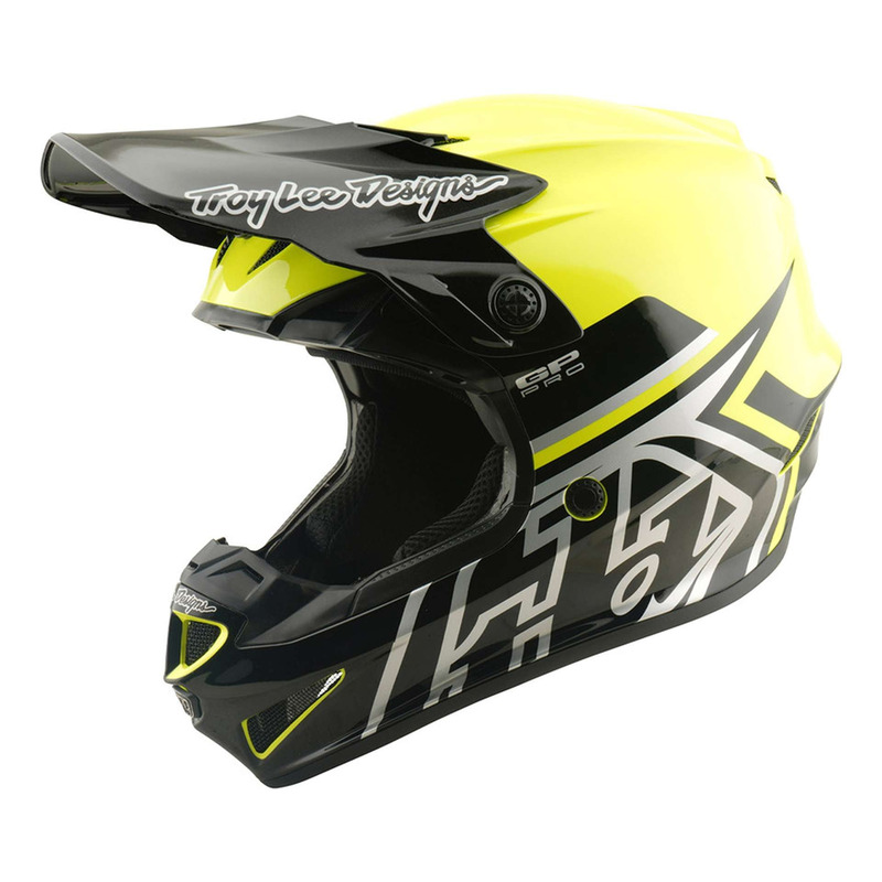 Casque cross enfant Troy Lee Designs GP Pro MIPS Mono jaune fluo