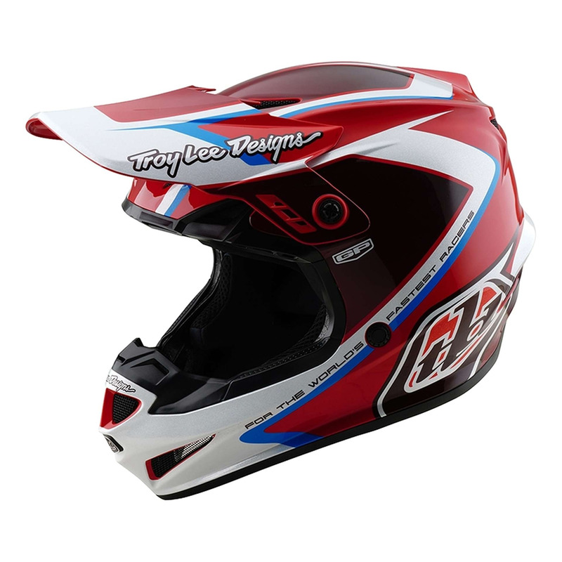 Casque cross enfant Troy Lee Designs GP Shutter rouge/blanc