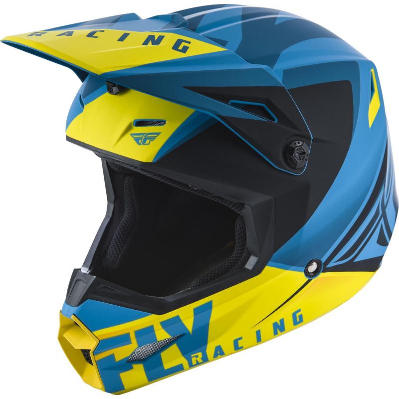 Casque cross Fly Racing Elite Vigilant bleu/jaune/noir