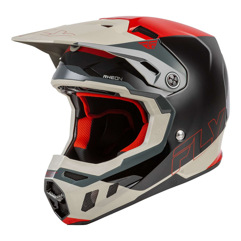 Casque cross Fly Racing Formula CC Glide black/red/grey