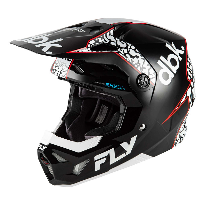 Casque cross Fly Racing Formula CP DBK black/white/red â   Special Edi