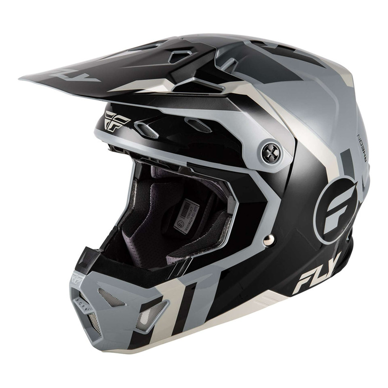 Casque cross Fly Racing Formula CP Seal grey