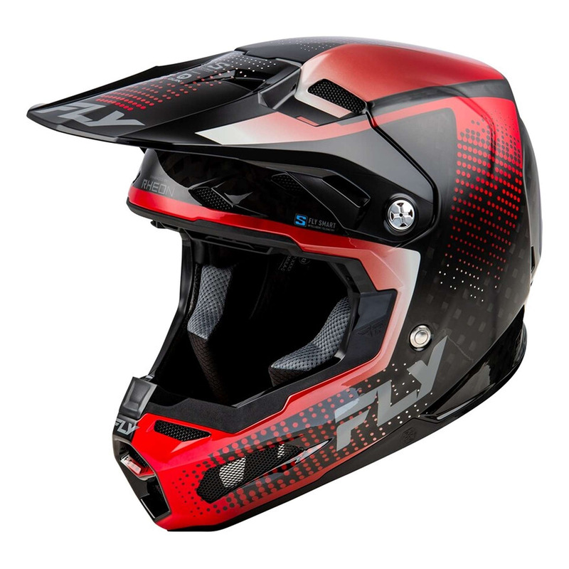 Casque cross Fly Racing Formula S Carbon Protocol noir carbone/rouge-