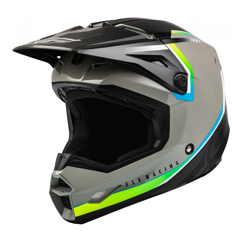 Casque cross Fly Racing Kinetic Vision gris/noir