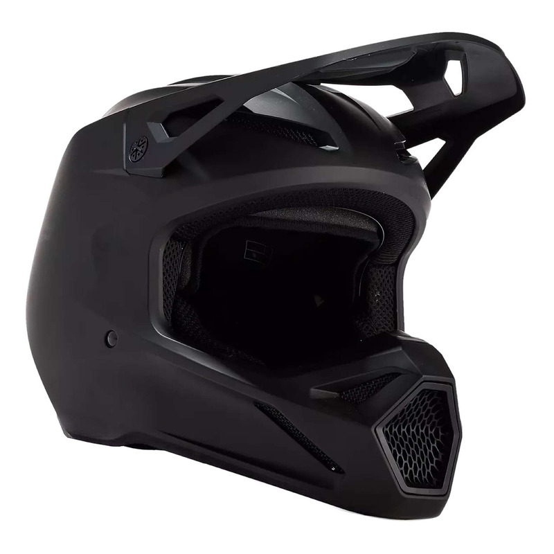 Casque cross Fox Racing V1 Solid black mat
