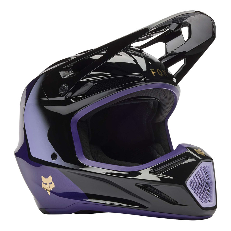 Casque cross Fox Racing V3 Drip black/purple