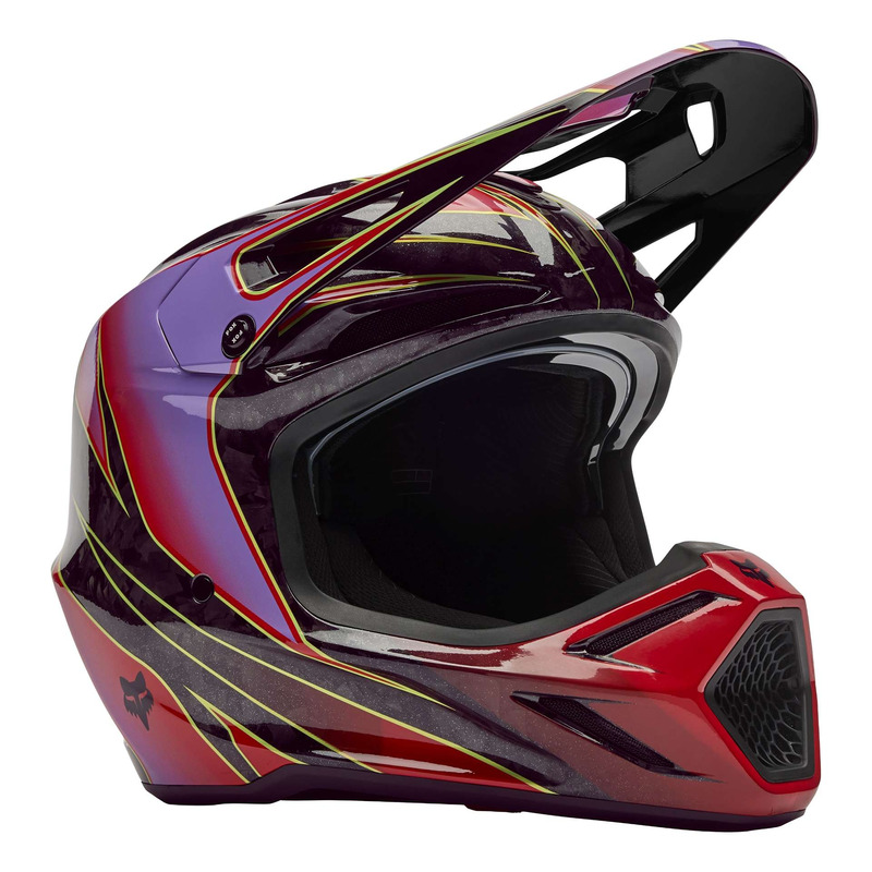 Casque cross Fox Racing V3 RS Canvas red