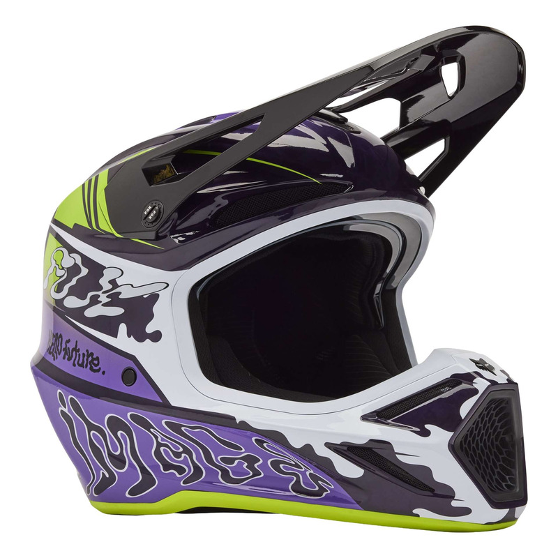 Casque cross Fox Racing V3 RS Image Phantom LE purple