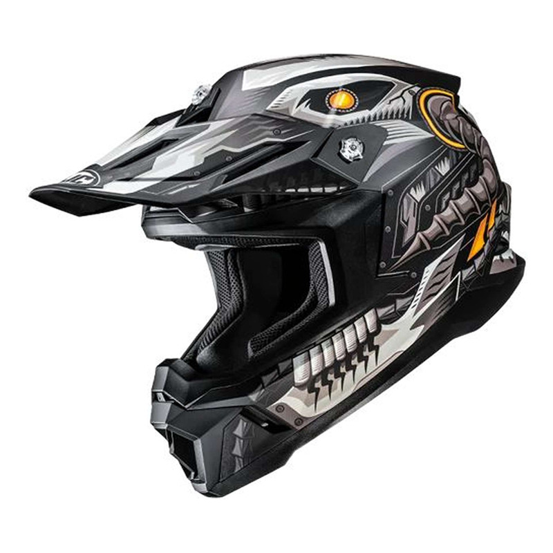 Casque cross HJC C50 Mecha Beast MC5SF noir/gris/orange mat