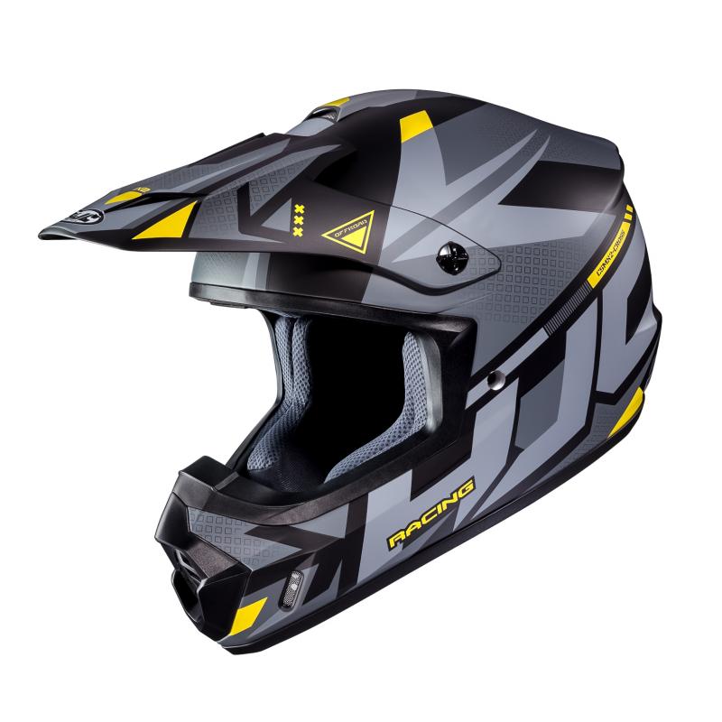 Casque cross HJC CS-MX II Madax gris/jaune- XS