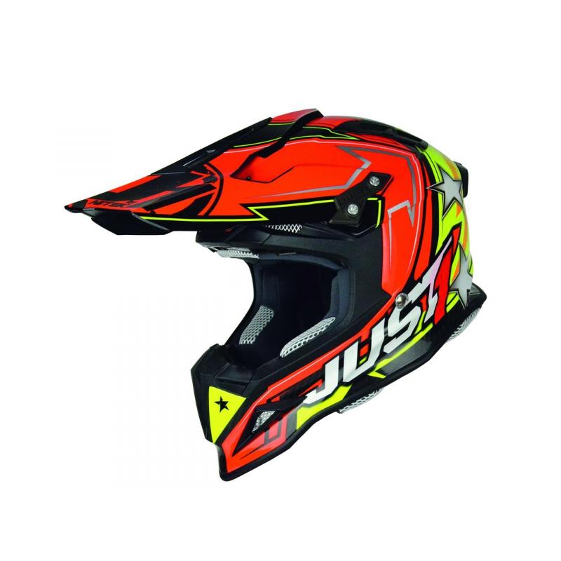 Casque cross Just1 J12 Aster orange/jaune- XS