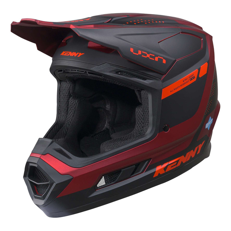 Casque cross Kenny Performance Graphic candy red