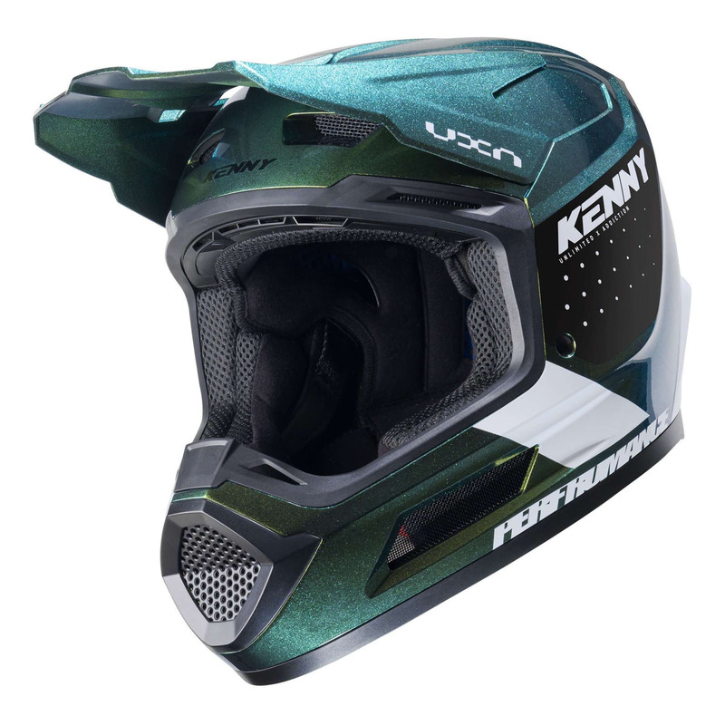 Casque cross Kenny Performance Graphic chamelon pearl