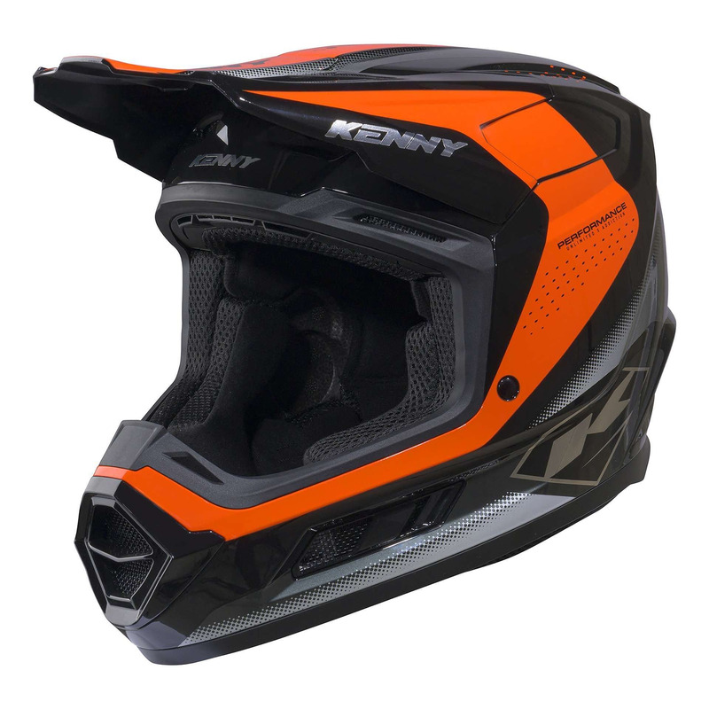 Casque cross Kenny Performance Graphic racing orange
