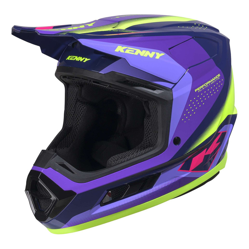 Casque cross Kenny Performance Graphic racing purple