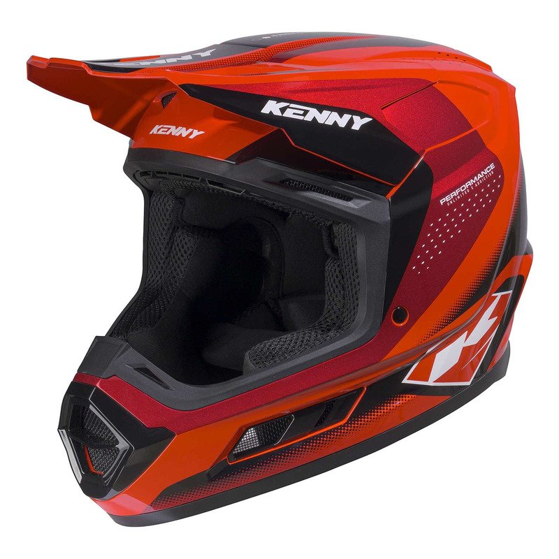 Casque cross Kenny Performance Graphic racing red