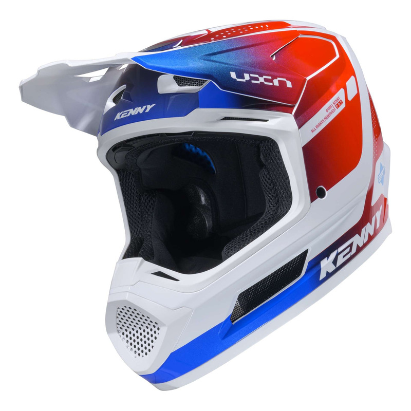 Casque cross Kenny Performance Graphic red blue racing spe- XS