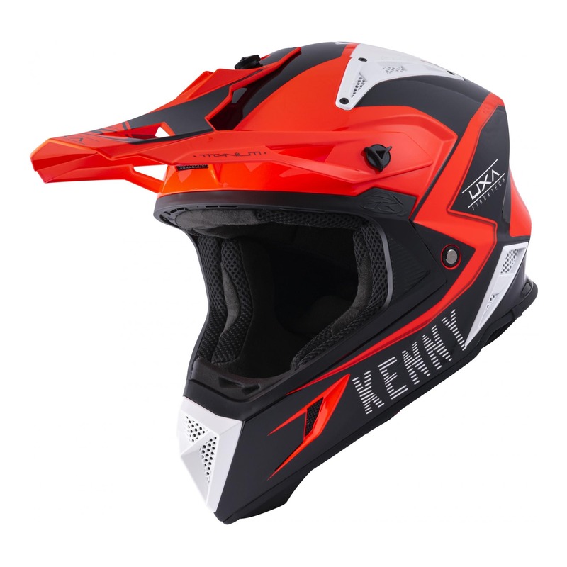 Casque cross Kenny Titanium Graphic rouge/noir/blanc brillant 2022- XS
