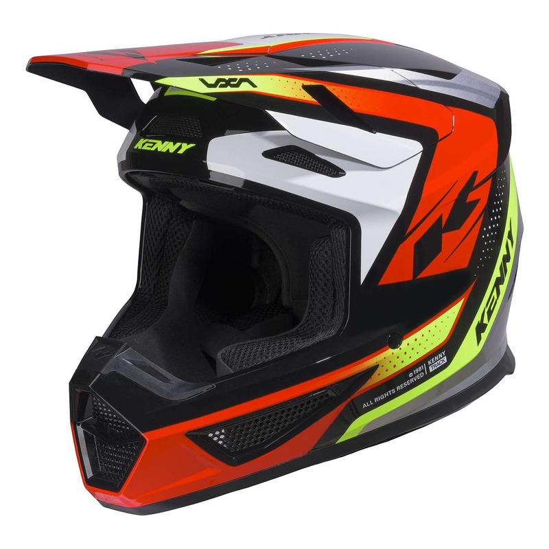 Casque cross Kenny Track Graphic + Focus red