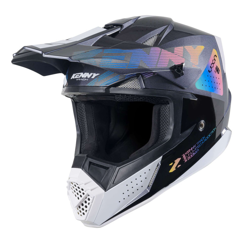Casque cross Kenny Track Graphic Zoom black pearl