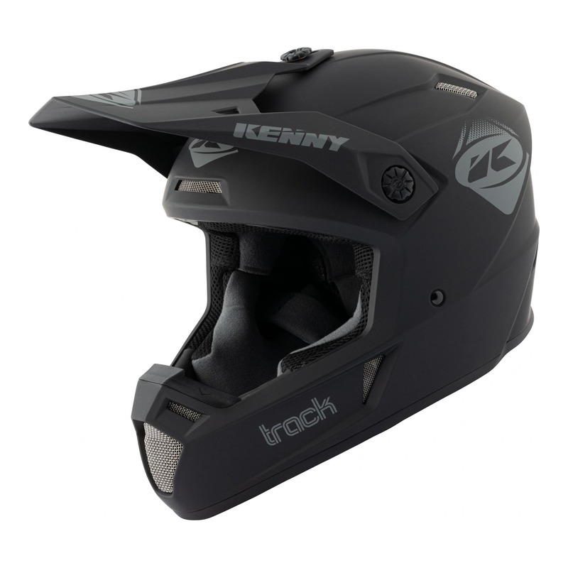 Casque cross Kenny Track Solid noir- M