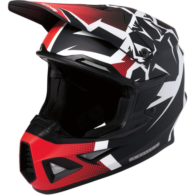 Casque cross Moose Racing FI Agroid MIPS noir/rouge- XS