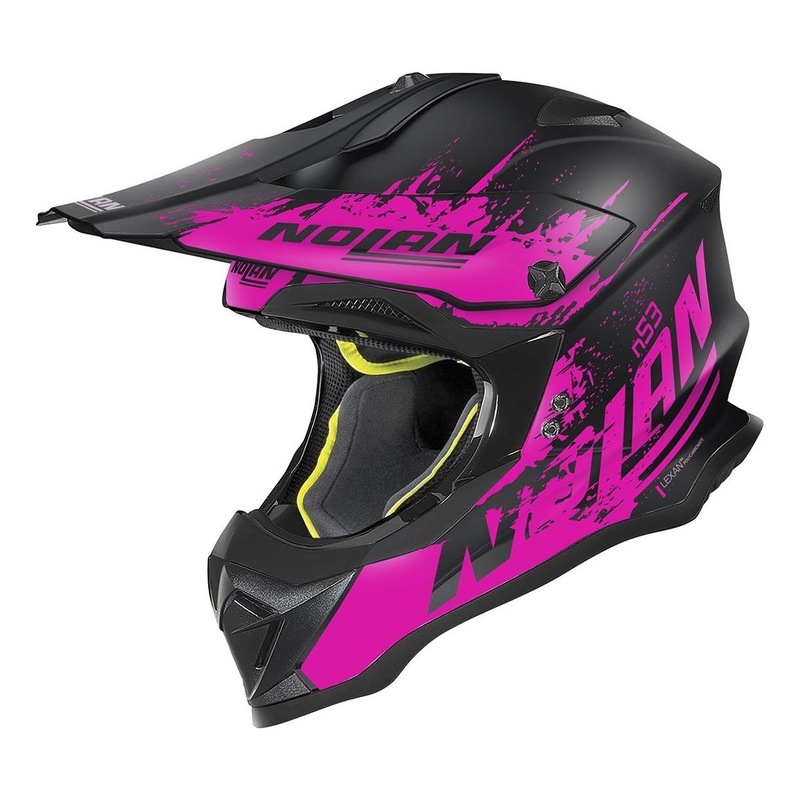 Casque cross Nolan N53 Savannah noir/fushia- 2XS