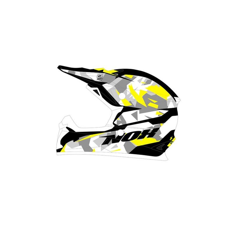 Casque cross Nox N631 SPARK jaune- XS