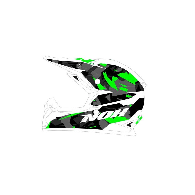 Casque cross Nox N631 SPARK vert- XS